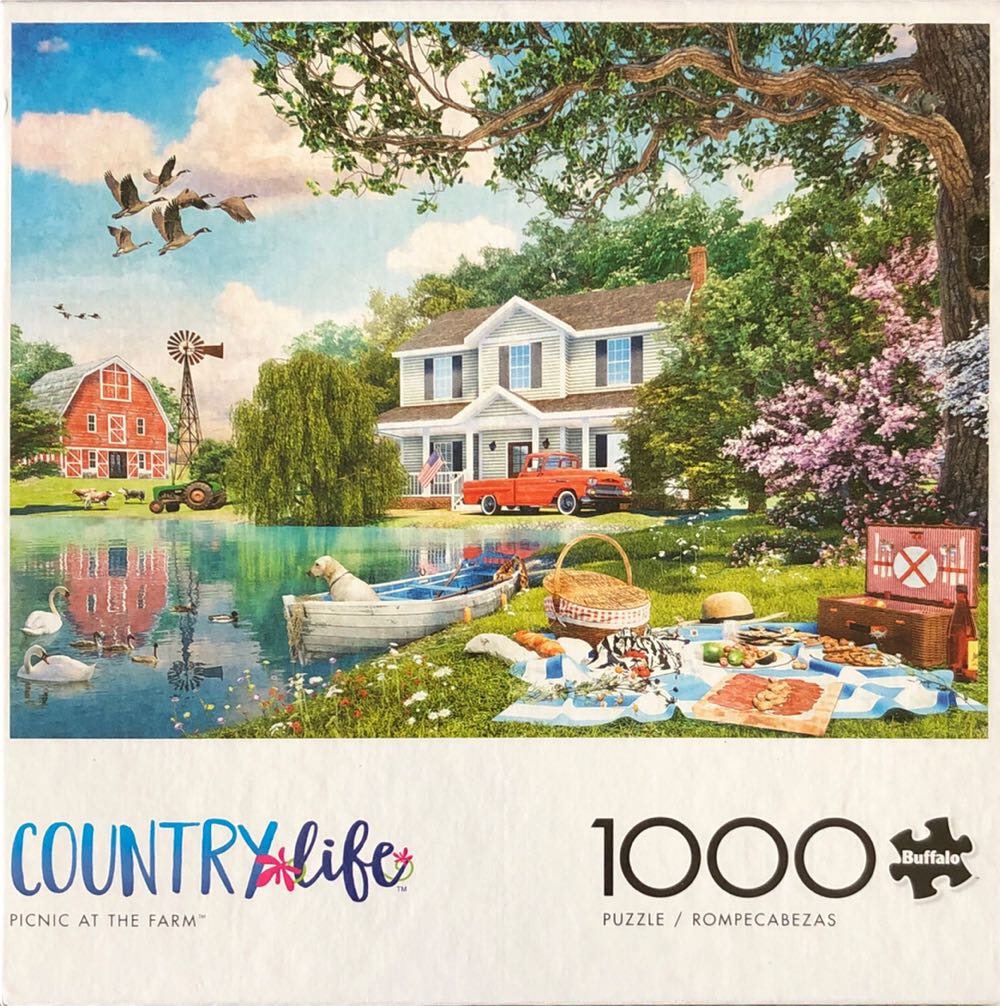 Picnic At The Farm - Buffalo Games 🇺🇸 puzzle collectible [Barcode 079346119509] - Main Image 2