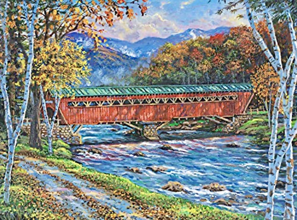 Tafts Villa Covered Bridge (Verified by me) - Buffalo puzzle collectible [Barcode 079346119516] - Main Image 2