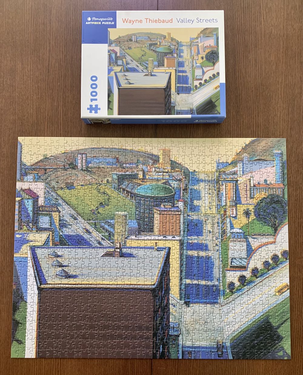 Valley Streets - Pomegranate puzzle collectible [Barcode 9780764999796] - Main Image 2