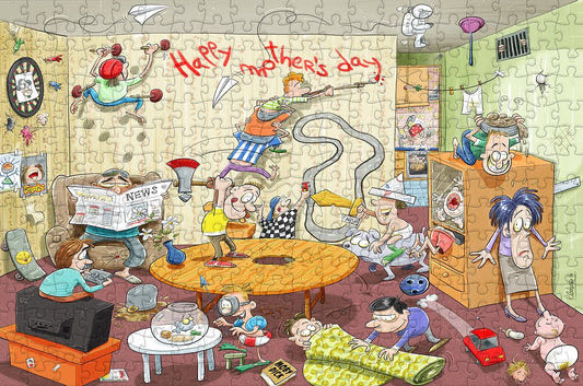 Chaos On Mother’s Day - All Jigsaw Puzzles puzzle collectible [Barcode 5060085104845] - Main Image 3