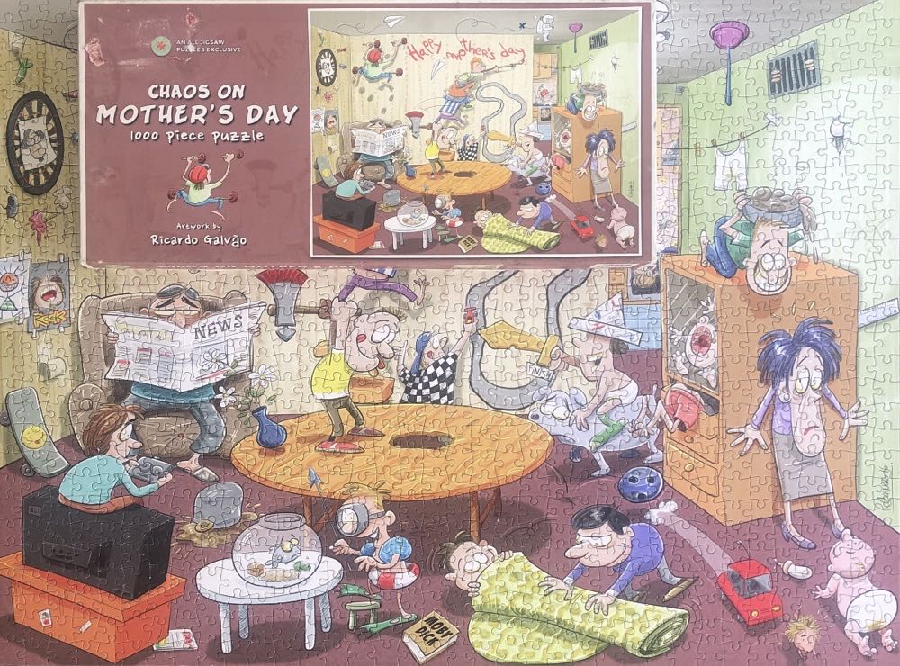 Chaos On Mother’s Day - All Jigsaw Puzzles puzzle collectible [Barcode 5060085104845] - Main Image 4