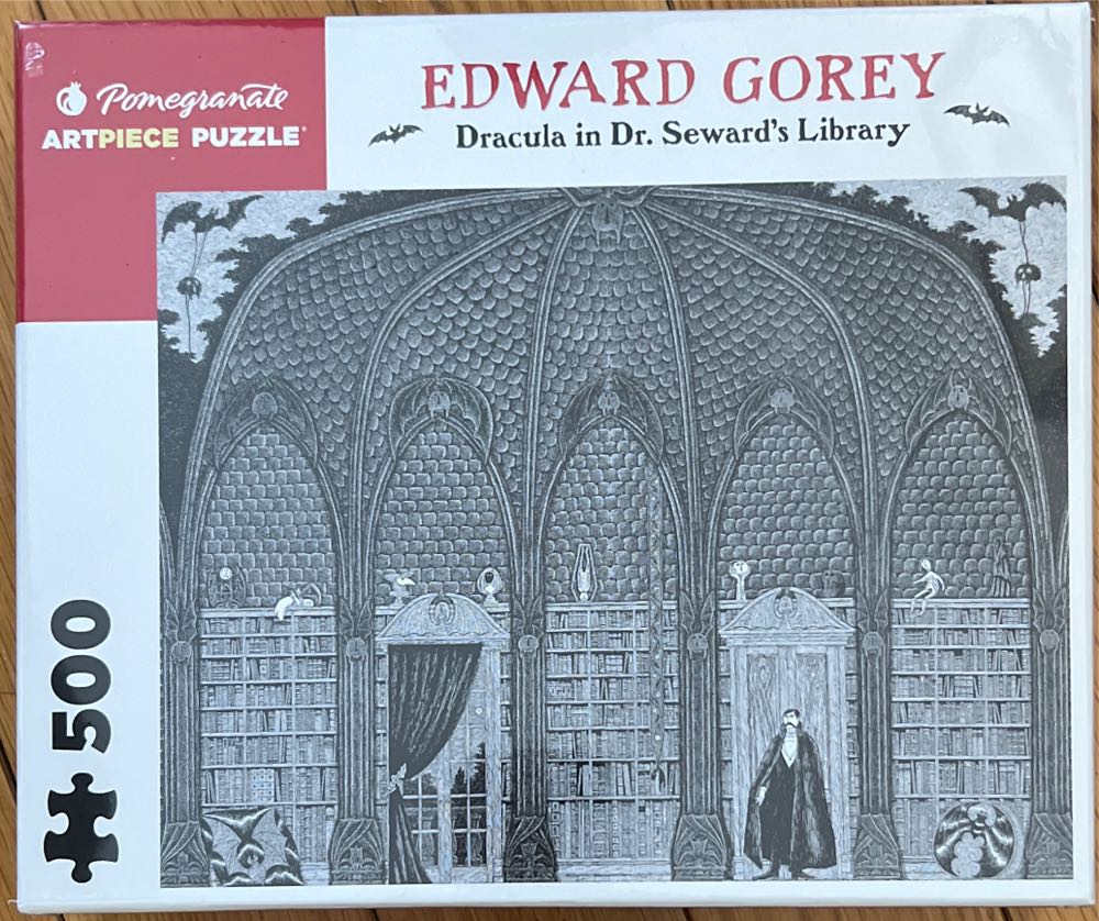 Dracula In Dr. Seward’s Library - Pomegranate 🇺🇸 puzzle collectible [Barcode 9780764961939] - Main Image 2