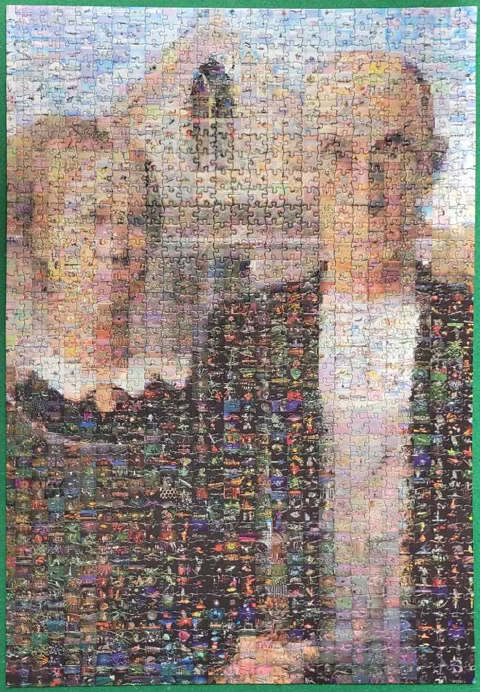 Photomosaics: American Gothic - BGi Puzzles puzzle collectible [Barcode 079346005154] - Main Image 2