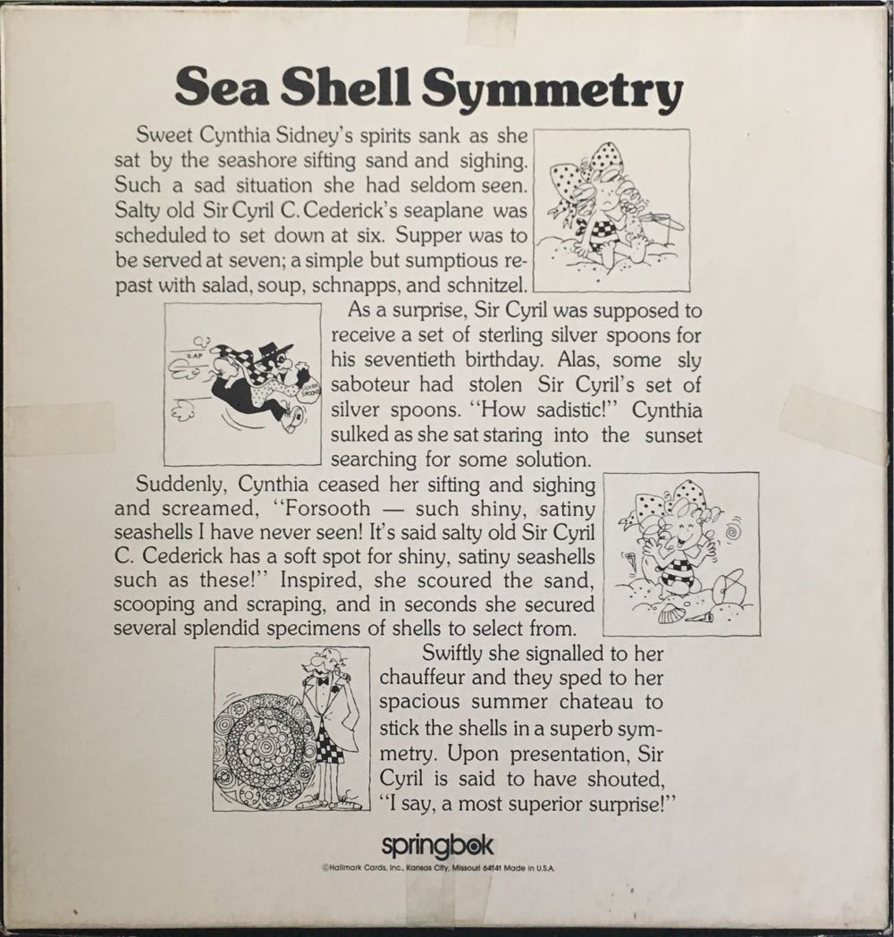 Sea Shell Symmetry - Springbok puzzle collectible - Main Image 2