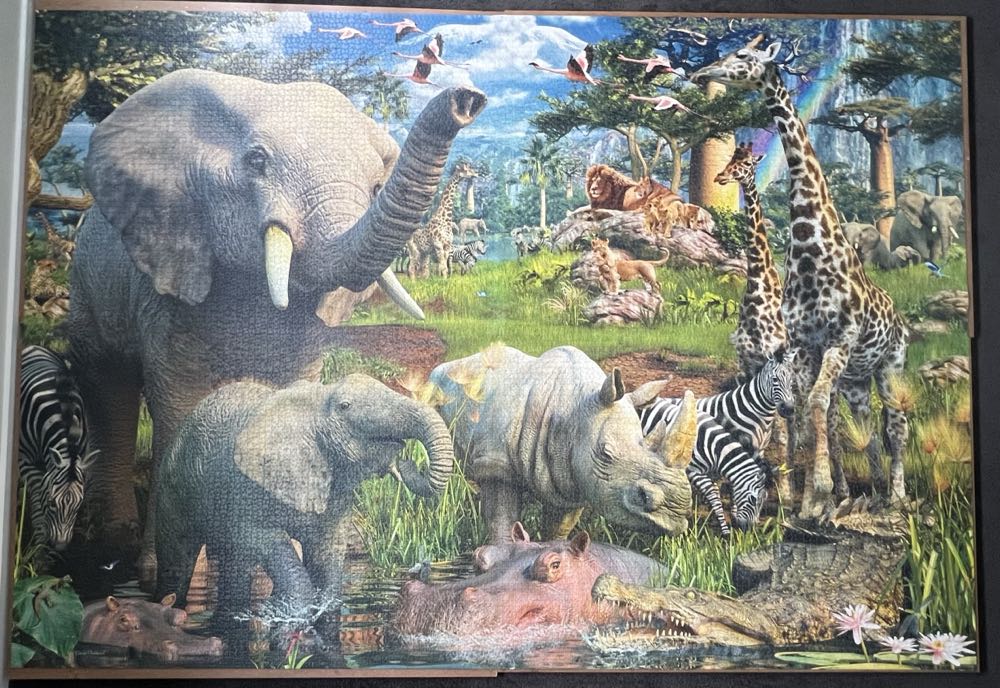 At The Waterhole - Ravensburger 🇩🇪 puzzle collectible [Barcode 4005556178230] - Main Image 2