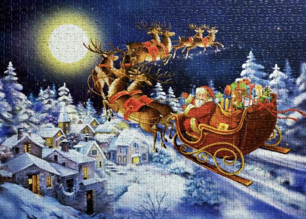 ⬜️Santa’s Sleigh (Verkocht) - King puzzle collectible [Barcode 8710125056012] - Main Image 3