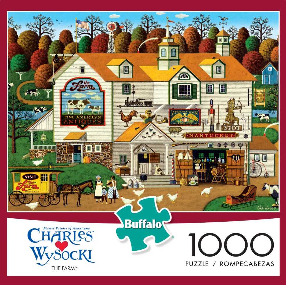 The Farm - Buffalo Games puzzle collectible [Barcode 079346114757] - Main Image 2