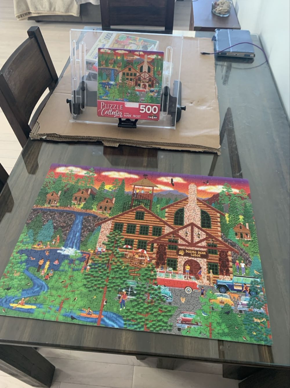 Dozing Bear Lodge - Cra-Z-Art puzzle collectible [Barcode 4895145419611] - Main Image 2