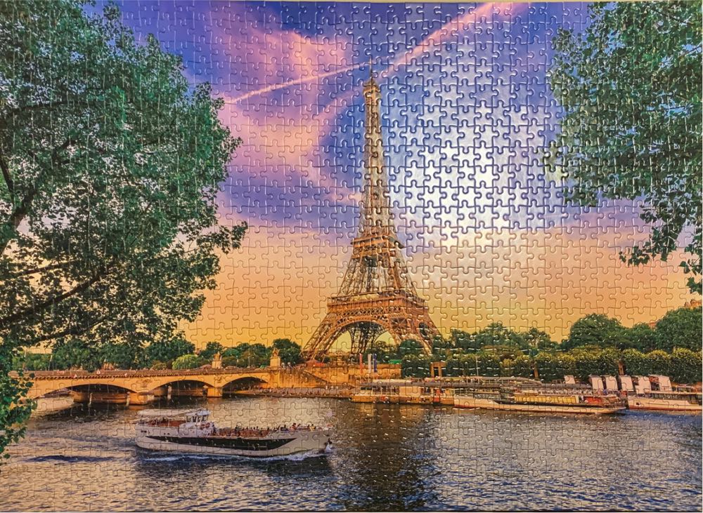 Eiffel Tower At The Seine, France - King puzzle collectible [Barcode 8710125558516] - Main Image 2