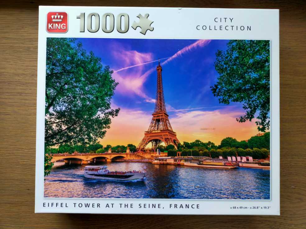 Eiffel Tower At The Seine, France - King puzzle collectible [Barcode 8710125558516] - Main Image 3