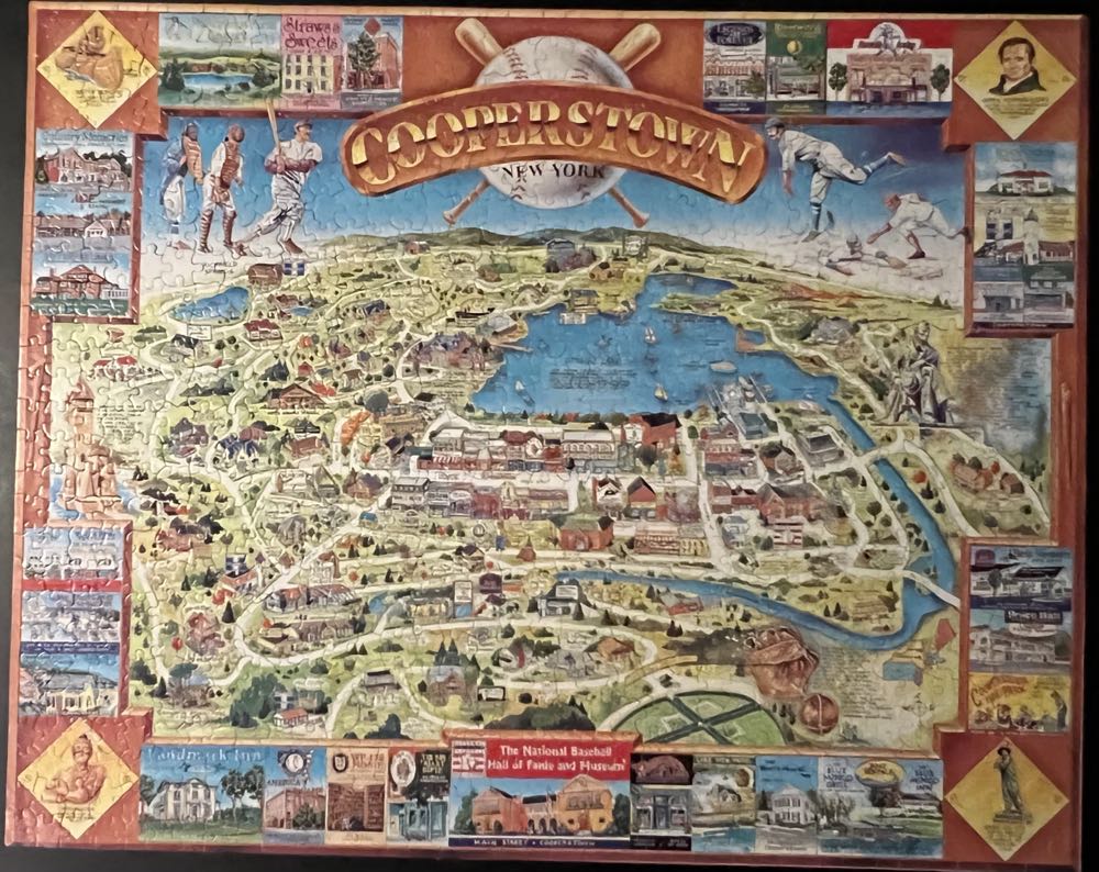 Cooperstown New York-NIB - White Mountain Puzzles puzzle collectible [Barcode 724819247226] - Main Image 2
