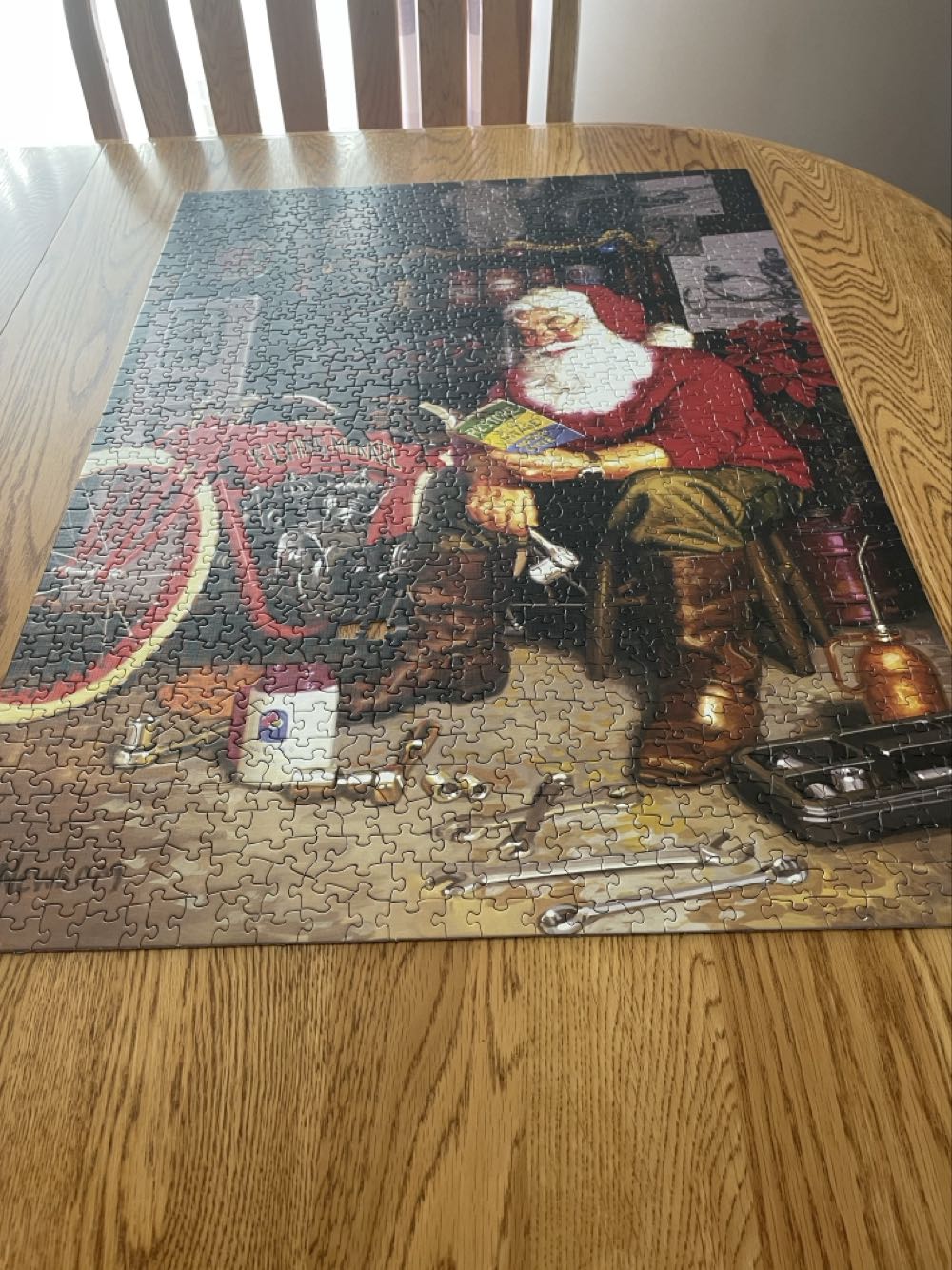 Santa’s Flying Merkel - Cobble Hill puzzle collectible [Barcode 625012516983] - Main Image 3