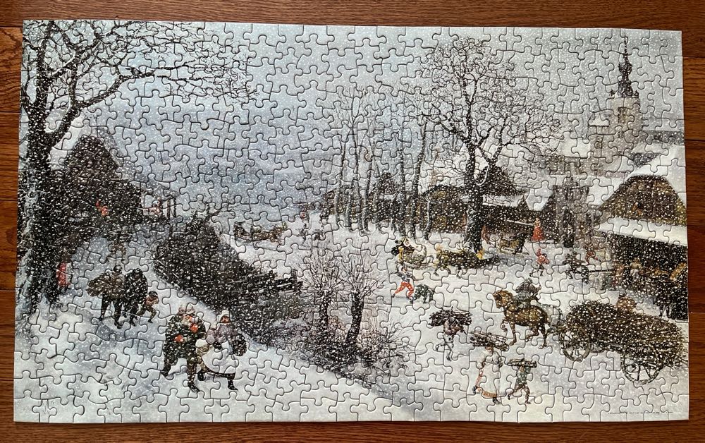 Winter Landscape - Springbok puzzle collectible - Main Image 3