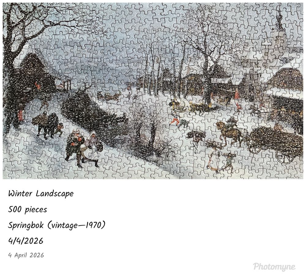Winter Landscape - Springbok puzzle collectible - Main Image 4