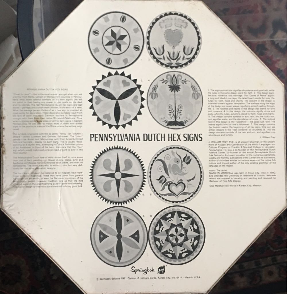 Pennsylvania Dutch Hex Signs - Springbok puzzle collectible - Main Image 2