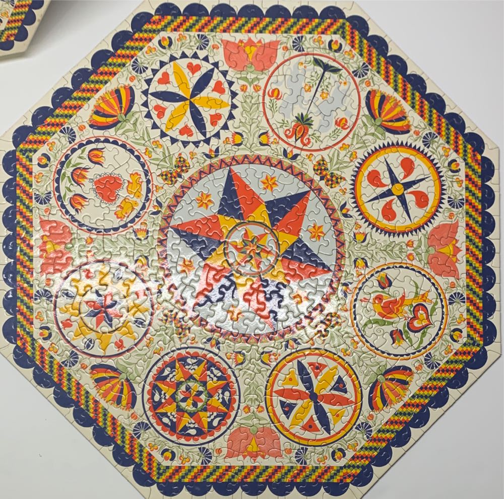 Pennsylvania Dutch Hex Signs - Springbok puzzle collectible - Main Image 3