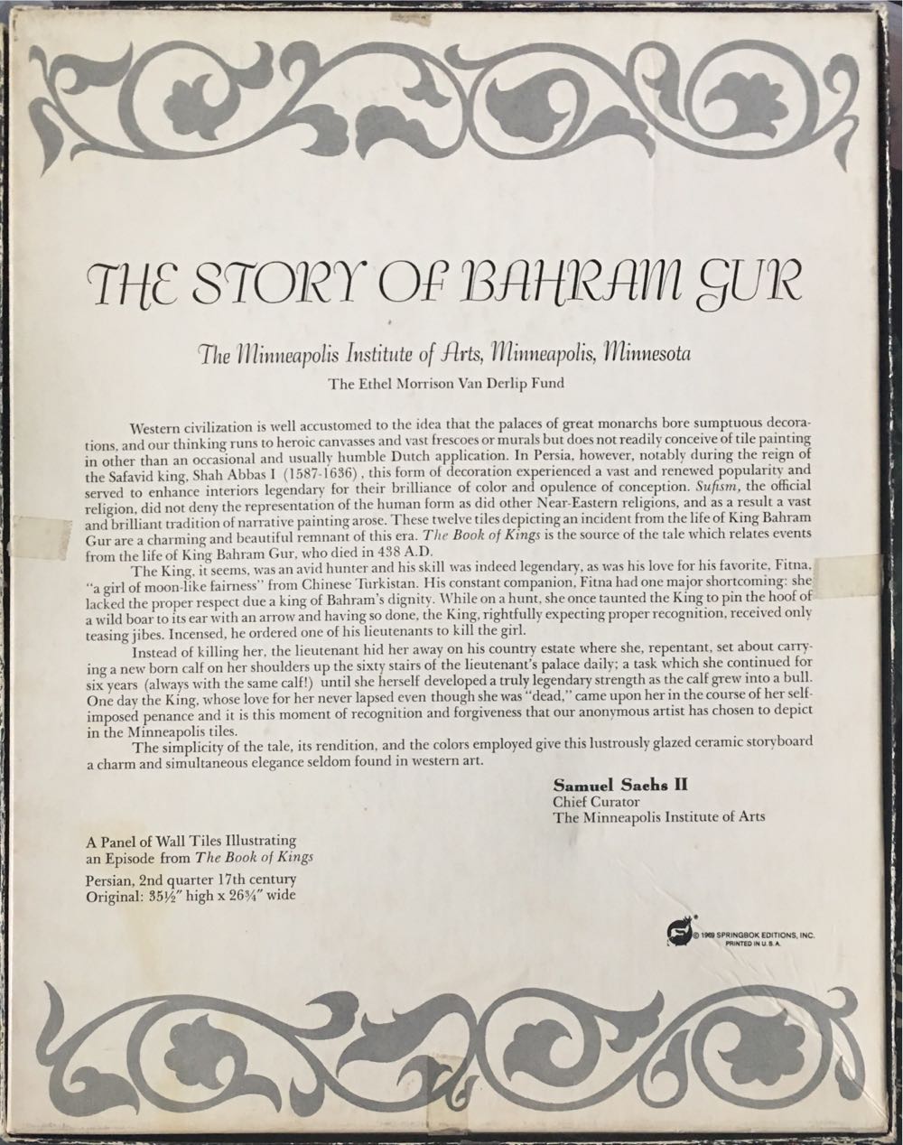 The Story of Bahram Gur - Springbok puzzle collectible - Main Image 2