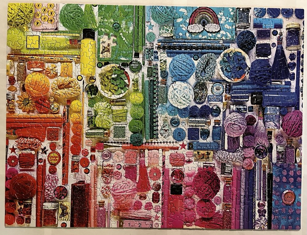 Rainbow Crafter’s Stash - Ceaco puzzle collectible [Barcode 021081240376] - Main Image 2