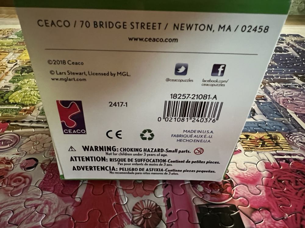 Rainbow Crafter’s Stash - Ceaco puzzle collectible [Barcode 021081240376] - Main Image 3