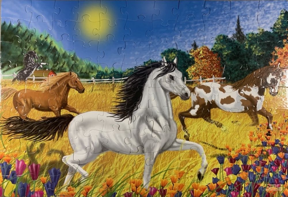 Horses In The Meadow - Melissa & Doug puzzle collectible [Barcode 000772013765] - Main Image 2