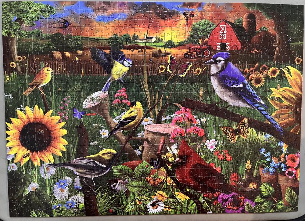 Sunflower Birds - WH Smith puzzle collectible [Barcode 5013872029272] - Main Image 2