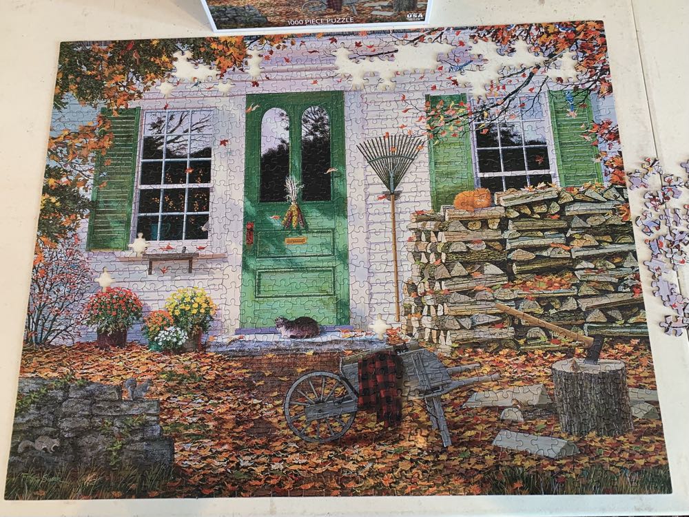 Autumn Leaves - Sold - White Mountain puzzle collectible - Main Image 2