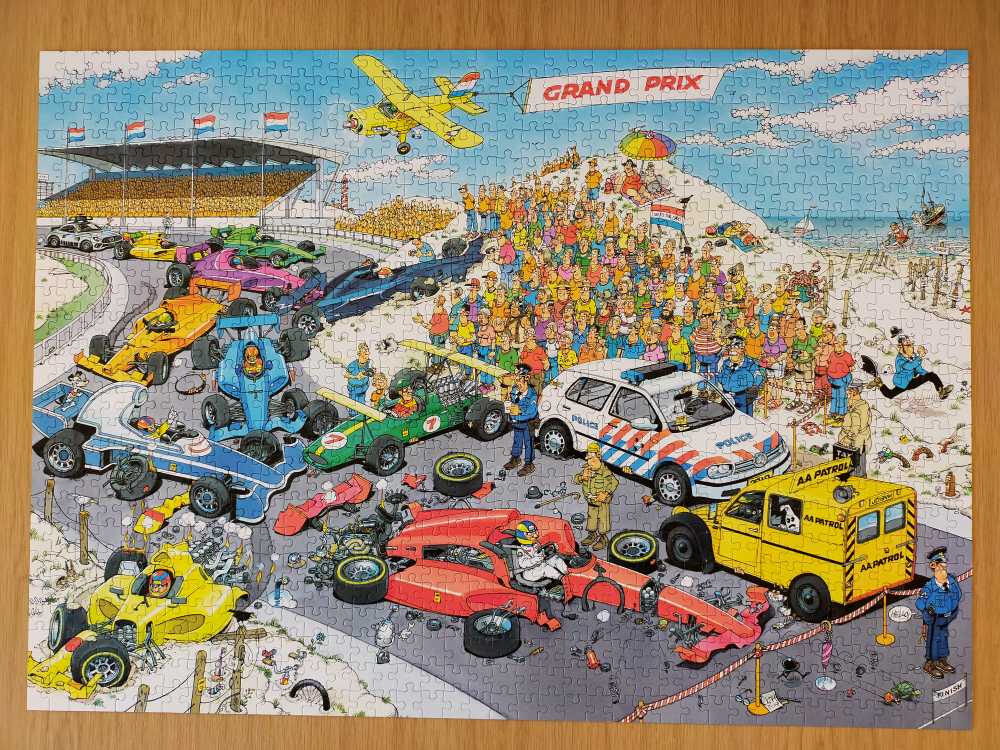 Jan van Haasteren. Grand Prix. Formule 1. - Jumbo puzzle collectible - Main Image 3