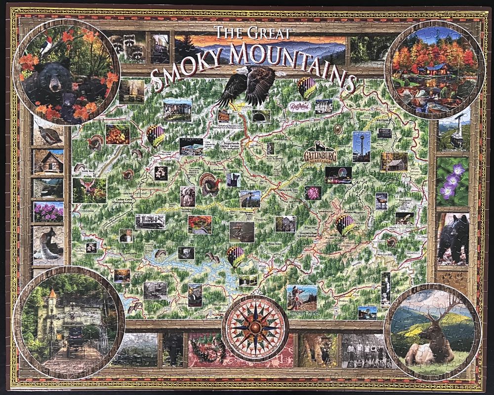 The Great Smoky Mountains - NEW! - White Mountain puzzle collectible [Barcode 724819261109] - Main Image 2