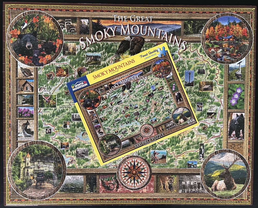 The Great Smoky Mountains - NEW! - White Mountain puzzle collectible [Barcode 724819261109] - Main Image 4