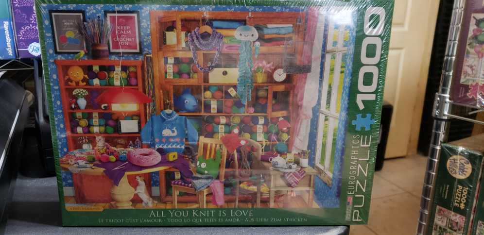 All You Knit Is Love - Eurographics puzzle collectible [Barcode 628136654050] - Main Image 2