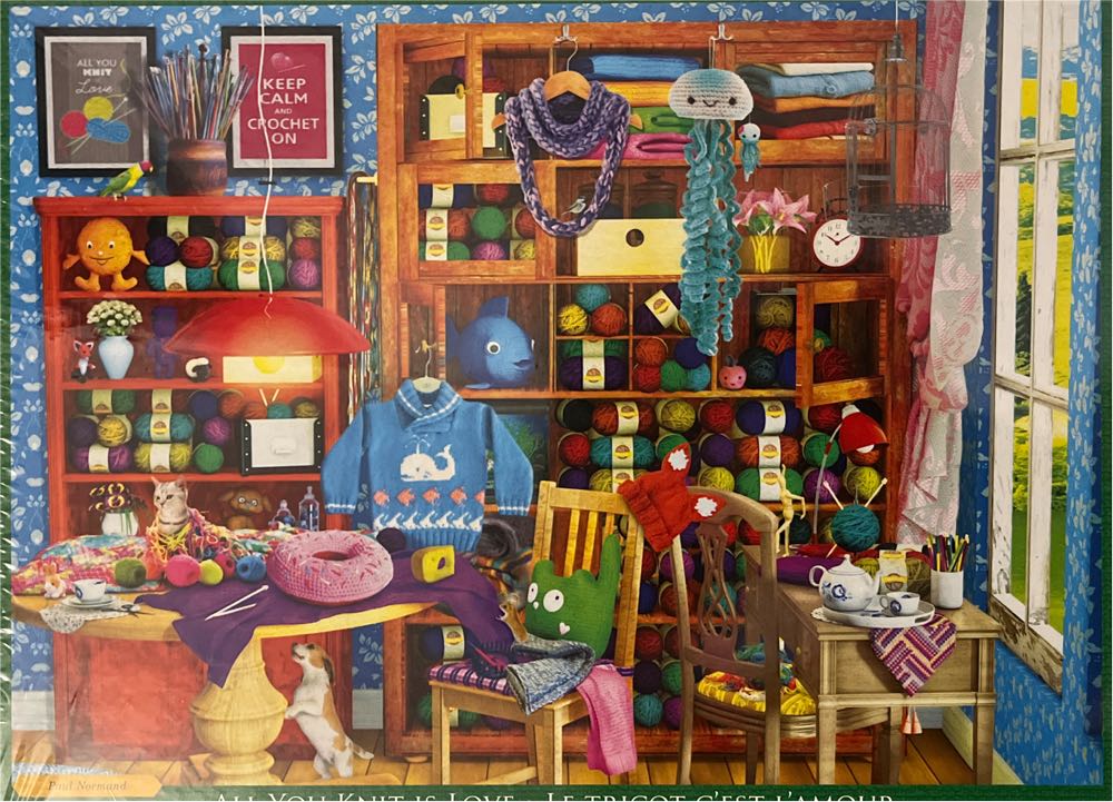 All You Knit Is Love - Eurographics puzzle collectible [Barcode 628136654050] - Main Image 3