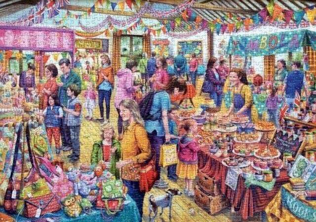 Village Tombola - Gibsons puzzle collectible [Barcode 5012269062540] - Main Image 3