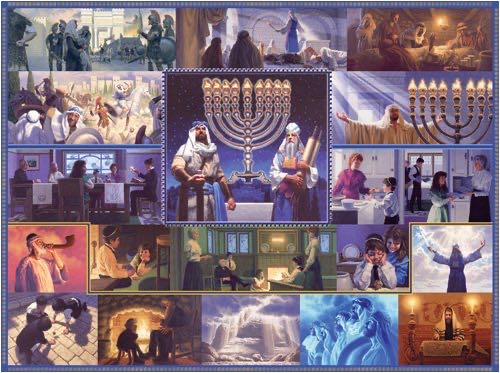Chanukah - SunsOut puzzle collectible [Barcode 796780445628] - Main Image 1