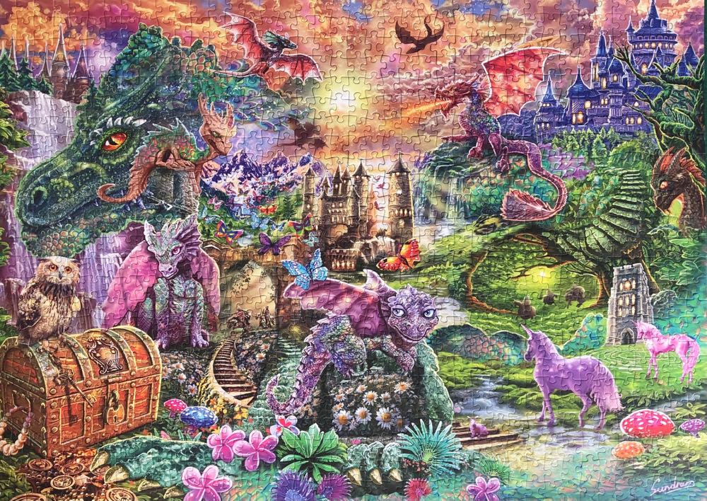 Betoverd Drakenland/Enchanted Dragon Land - Schmidt puzzle collectible [Barcode 4001504589660] - Main Image 3