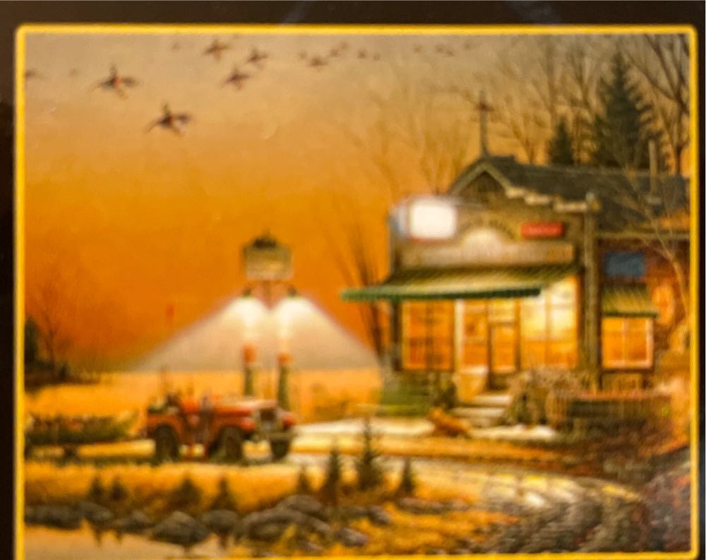 Terry Redlin 1 : Winter Wonderland - White Mountain puzzle collectible [Barcode 724819254613] - Main Image 2