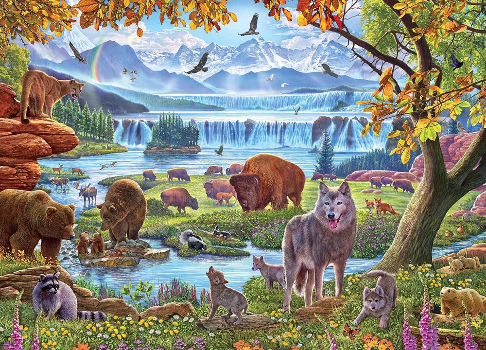 Wild Sauvage Animals Of Alaska (UV) 🧩 - Ceaco puzzle collectible [Barcode 021081332804] - Main Image 2