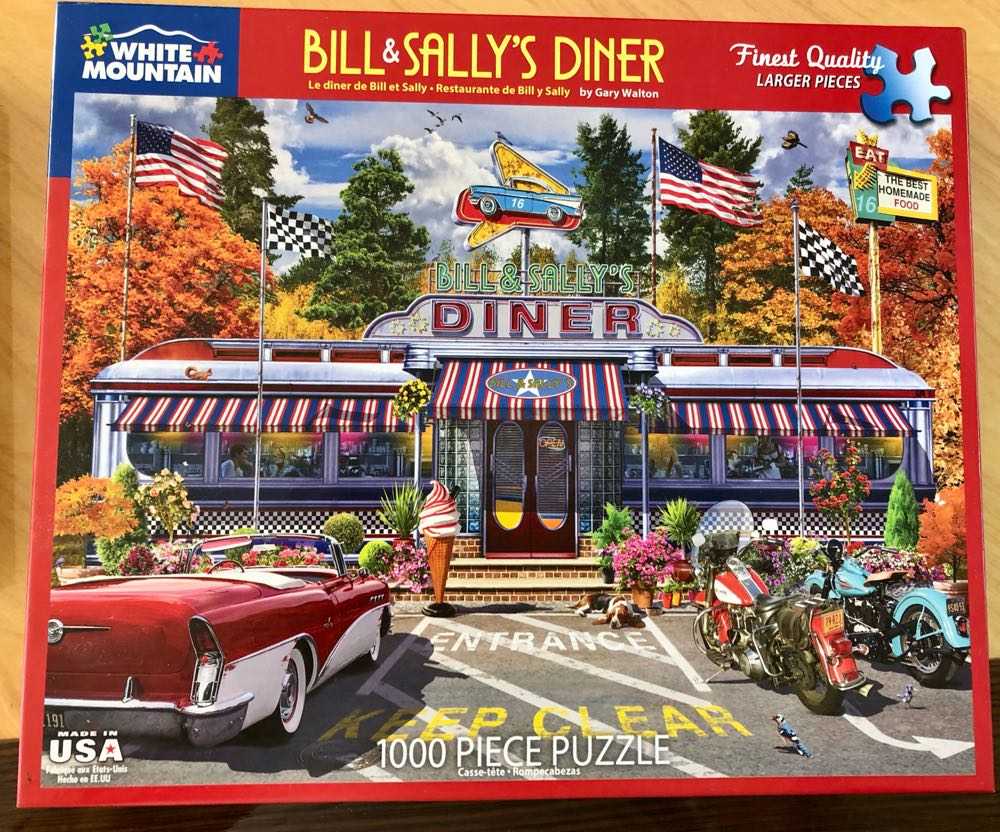 Bill And Sally’s Diner - White Mountain puzzle collectible - Main Image 2