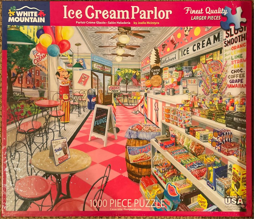 Ice Cream Parlor - Completed - White Mountain puzzle collectible - Main Image 1