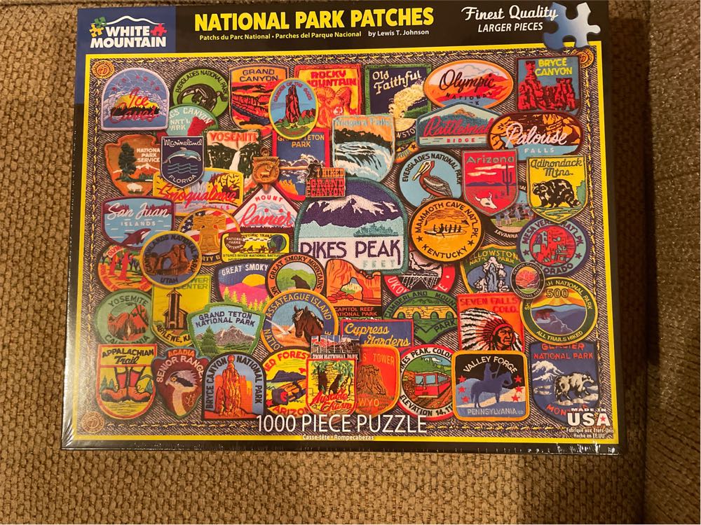 National Park Patches - White Mountain puzzle collectible - Main Image 1