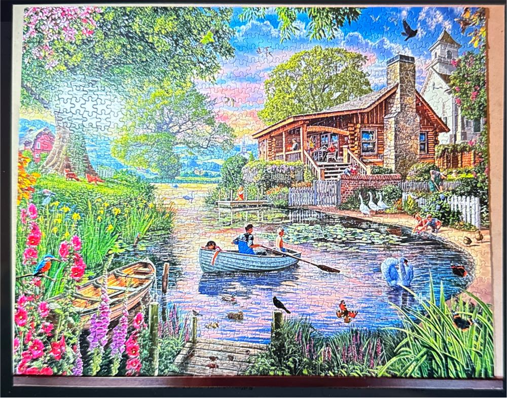 Peaceful Pond - Completed (Holding For Kendra) - White Mountain puzzle collectible - Main Image 2