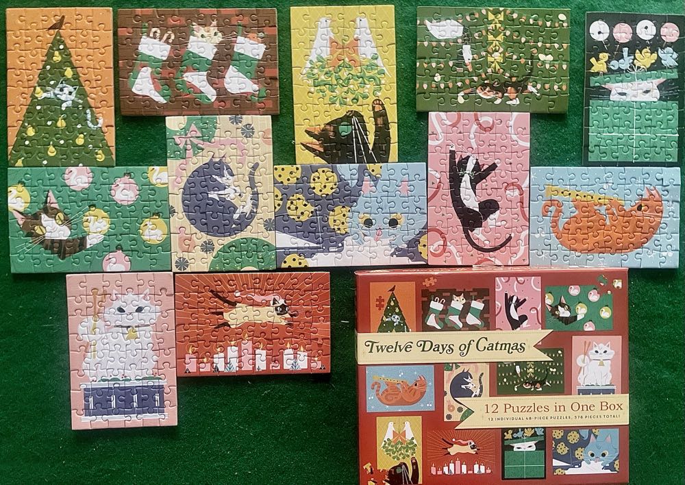 Twelve Days Of Catmas - Chronicle Books puzzle collectible [Barcode 9781797213798] - Main Image 3