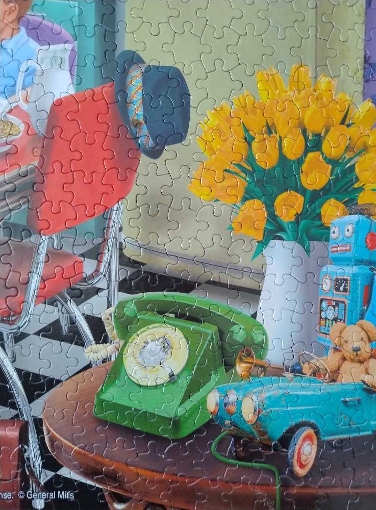 Breakfast Table  — Completed - White Mountain puzzle collectible [Barcode 724819265022] - Main Image 4