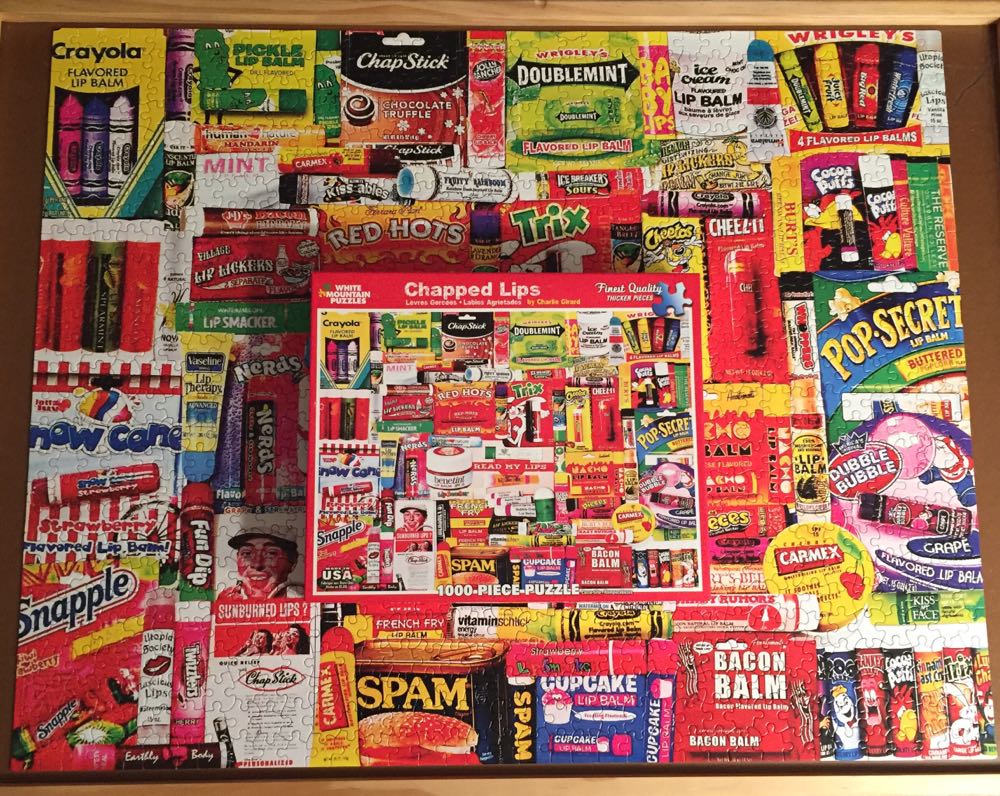 Chapped Lips-SOLD - White Mountain Puzzles puzzle collectible [Barcode 724819256860] - Main Image 3