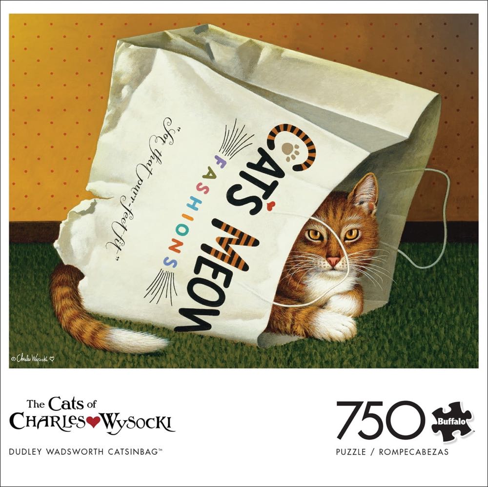 Dudley Wadsworth Catsinbag - Buffalo puzzle collectible [Barcode 079346172993] - Main Image 2