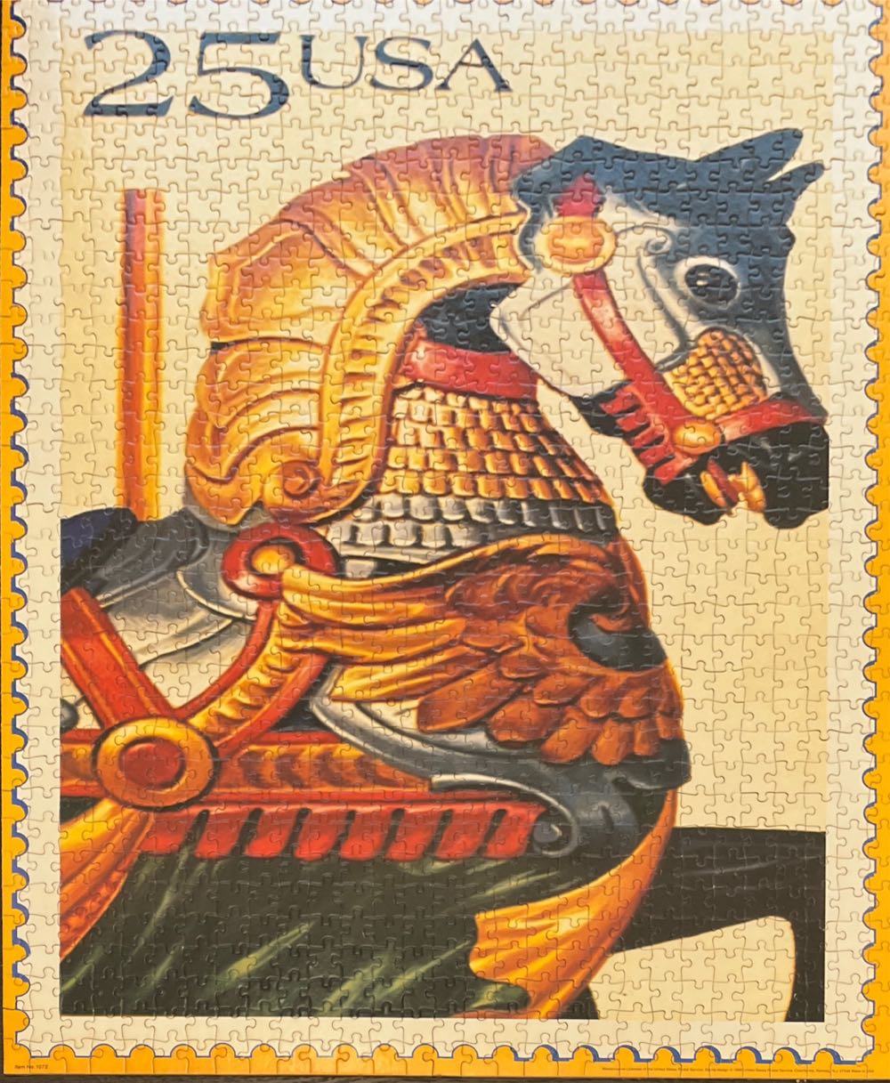 Carousel Horse Stamp - Colorforms puzzle collectible [Barcode 029101010725] - Main Image 2