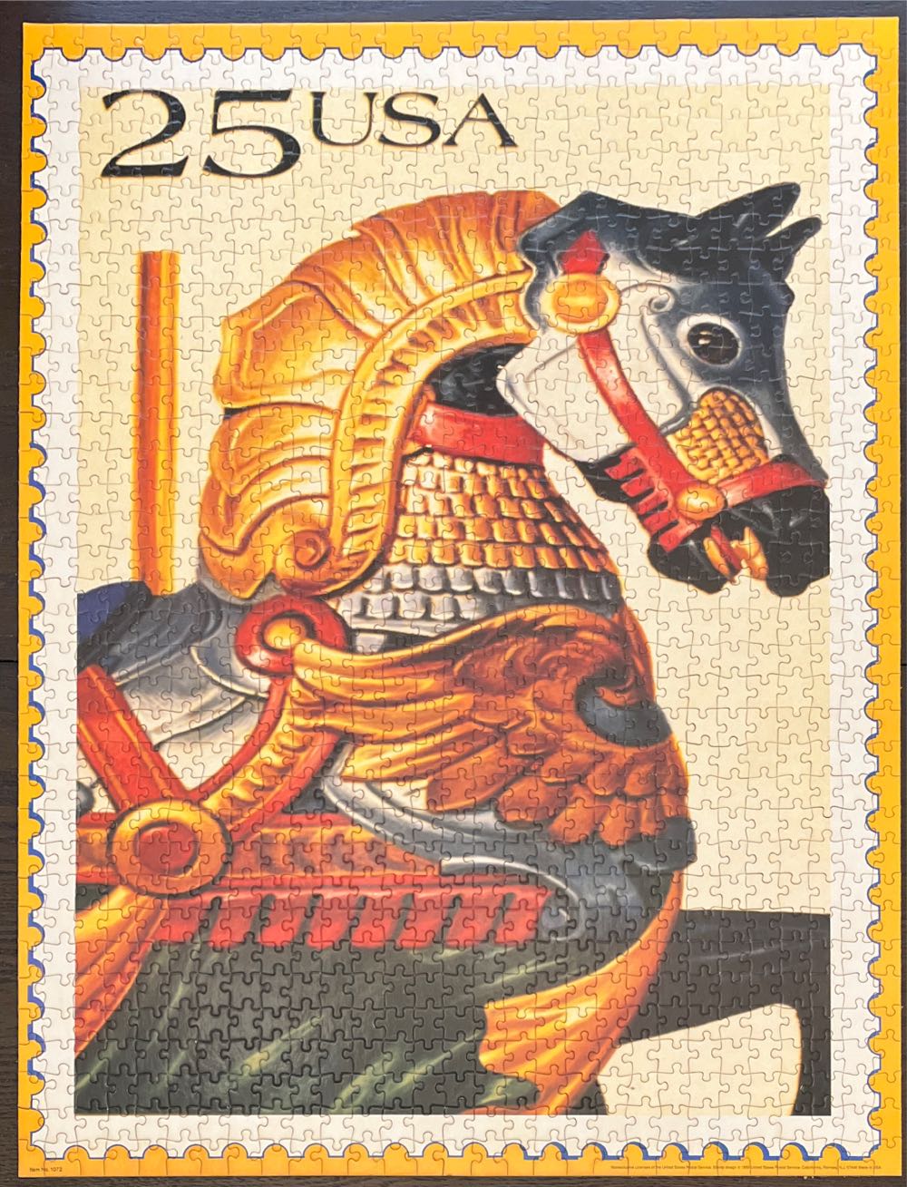 Carousel Horse Stamp - Colorforms puzzle collectible [Barcode 029101010725] - Main Image 3