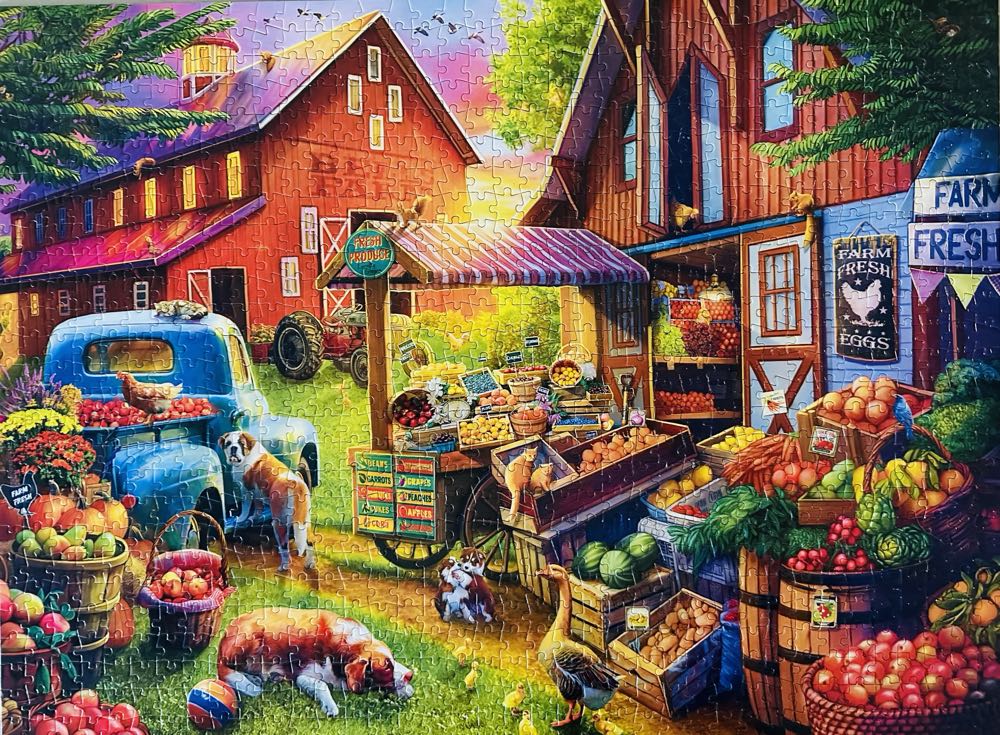 Sold - Bells Farm - Buffalo puzzle collectible - Main Image 2