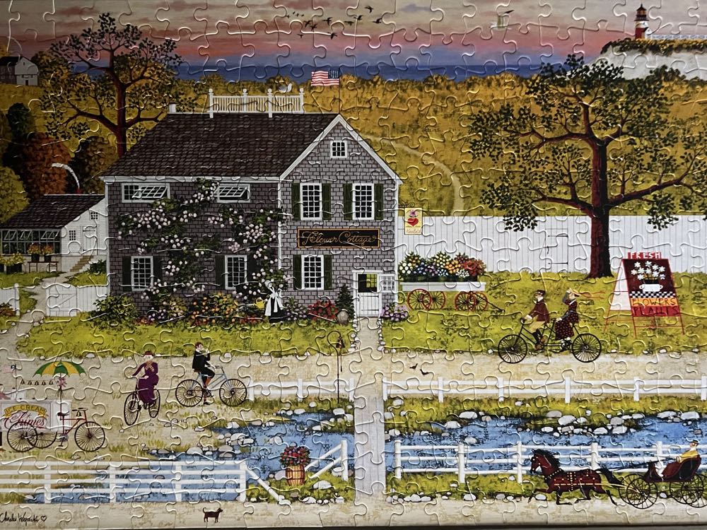 Nantucket Flower Shop - Charles Wysocki - Buffalo puzzle collectible [Barcode 079346026951] - Main Image 2