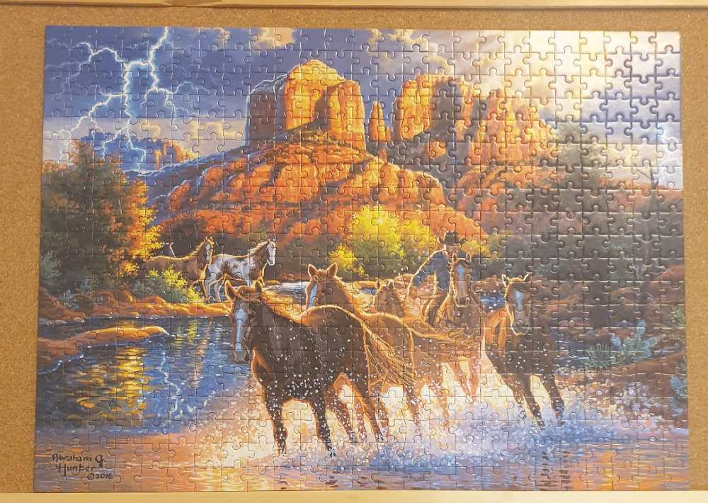 Mountain Horses - Corner Piece puzzle collectible [Barcode 5052089304321] - Main Image 2