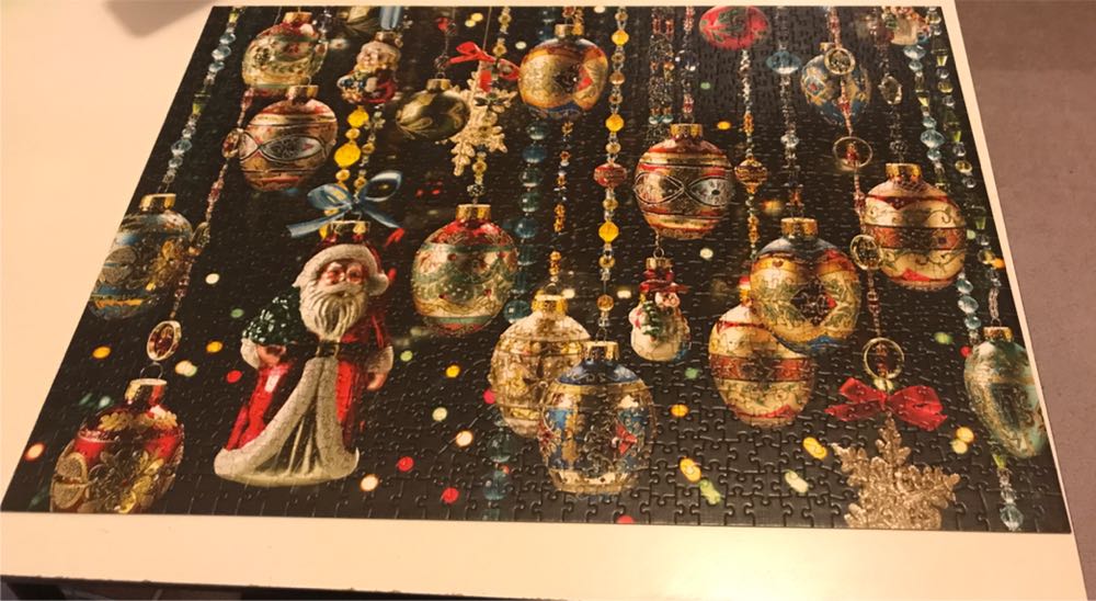 Christmas ornaments - Cobble Hill puzzle collectible [Barcode 625012572064] - Main Image 2